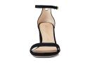 Stuart Weitzman 75mm Nudist Curve Block Sandals | Black | Size 6 | Shopbop