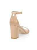 Stuart Weitzman Nudistcurve 75 Block Sandals | Tan | Size 5 | Shopbop