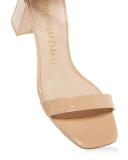 Stuart Weitzman Nudistcurve 75 Block Sandals | Tan | Size 5 | Shopbop