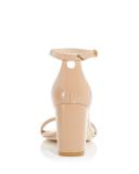 Stuart Weitzman Nudistcurve 75 Block Sandals | Tan | Size 5 | Shopbop