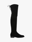 Stuart Weitzman Suede Lowland Thigh High Boots, Black, It 37