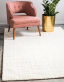 Studio Solid Shag 275cm x 370cm White Large Area Rug