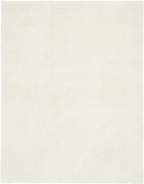 Studio Solid Shag 275cm x 370cm White Large Area Rug