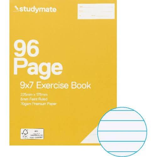 Studymate A4 70gsm 8mm Ruled Binder Book 128 Page