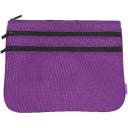 Studymate Recycled Triple Zip Pencil Case Purple