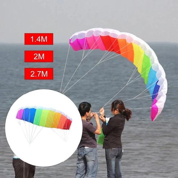 Stunt Power Kite Surfing Parafoil 30m Fly Line Parachute Summer Flying