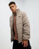 Stussy Men's Square Puffa Jacket Stone, Size 2XL