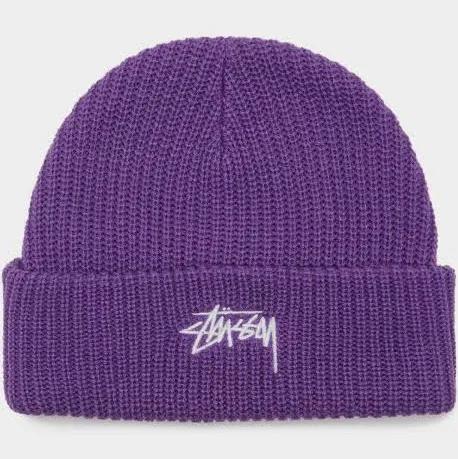 Stussy - Stock Cuff Beanie in Grape