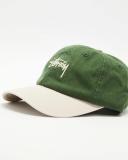 Stussy Stock Low Pro Cap Green/White