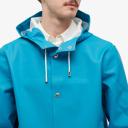 Stutterheim Men's Stockholm Raincoat in Mosaic Blue, Size L | End Clothing