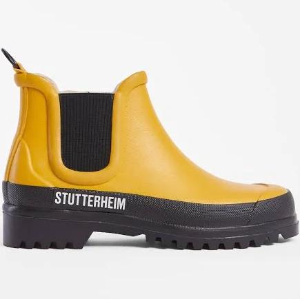 Stutterheim - Rain Boots - Chelsea Rainwalker Chai/Black - Unisex - 44