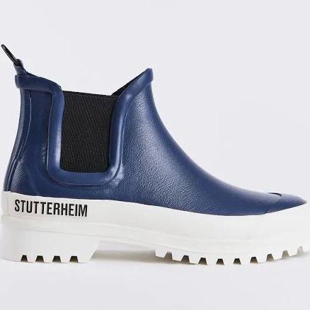 Stutterheim - Rain Boots - Chelsea Rainwalker Navy/White - Unisex - 45
