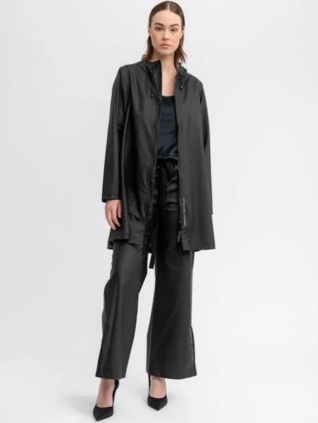 Stutterheim - Raincoat - Mosebacke Lightweight Zip Black - Female - S