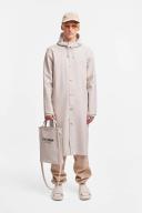Stutterheim - Raincoat - Stockholm Long Light Sand - Unisex - XXXS