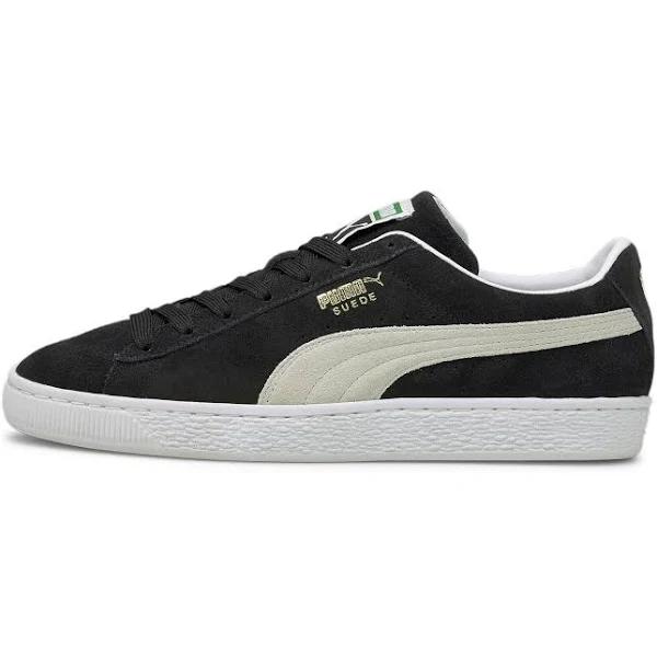 Suede Classic XXI Men's Sneakers in Black/White, Size 4 by Puma