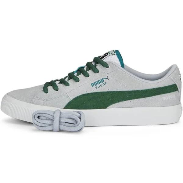 Suede Skate Nitro Unisex Sneakers in Platinum Gray/Vine/White, Size 7.5 by Puma