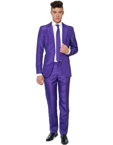 Suitmeister Solid Bright Purple Men's Suit