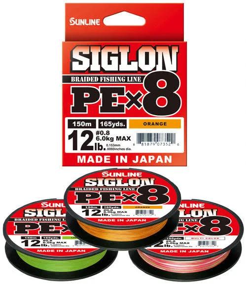 Sunline Siglon PEx8 Orange 150m PE0.8