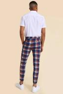 Super Skinny Check Taped Tailored Trouser