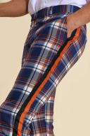 Super Skinny Check Taped Tailored Trouser