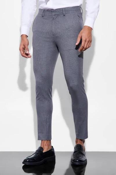 Super Skinny Mini Texture Suit Trousers