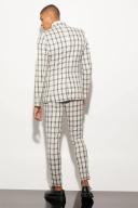 Super Skinny Single Breast Check Suit Jacket