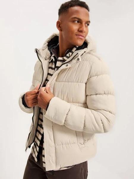 Superdry Non Hooded Sports Puffer Jacket Beige XS Man