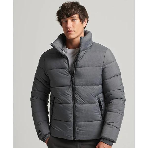 Superdry Non Hooded Sports Puffer Jacket Dark Grey - 3XL