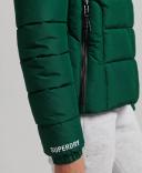Superdry Spirit Sports Puffer Jacket Dark Green Women - 6