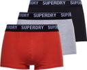 Superdry Trunk Multi Boxer (3 Pack) Red Grey Black - XXL