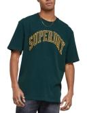 Superdry Varsity Embroidered Tee in Risk Red S