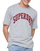 Superdry Varsity Embroidered Tee in Risk Red S
