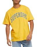 Superdry Varsity Embroidered Tee in Risk Red S