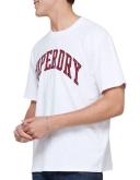 Superdry Varsity Embroidery Tee in Utah Gold Yellow S