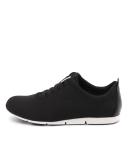 Supersoft Galaxy Black Fabric Black Womens Sneakers Sport Walking Shoes