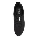 Supersoft Galaxy Black Fabric Black Womens Sneakers Sport Walking Shoes