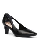 Supersoft Madden Black Leather Black Womens Shoes Dress Heeled Shoes