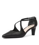 Supersoft MARNEE Black Womens Medium Heels Pumps Shoes
