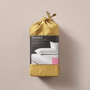 Supima 400 Thread Count Cotton Fitted Sheet | Yellow | King Bed