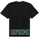 Supreme Contrast Appliqué S/S Top Black