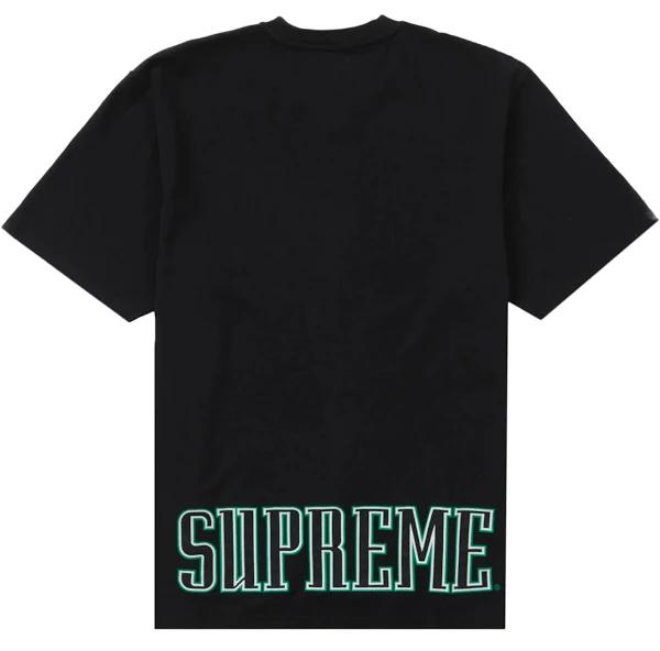 Supreme Contrast Appliqué S/S Top Black