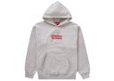 Supreme Inside Out Box Logo Hooded Sweatshirt Heather Grey