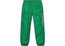 Supreme Lacoste Reflective Grid Nylon Track Pant Green