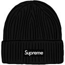 Supreme Ribbed Beanie (FW22) Black