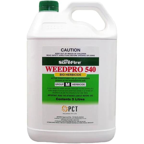 Surefire Weedpro 540 Herbicide (Glyphosate) 20L