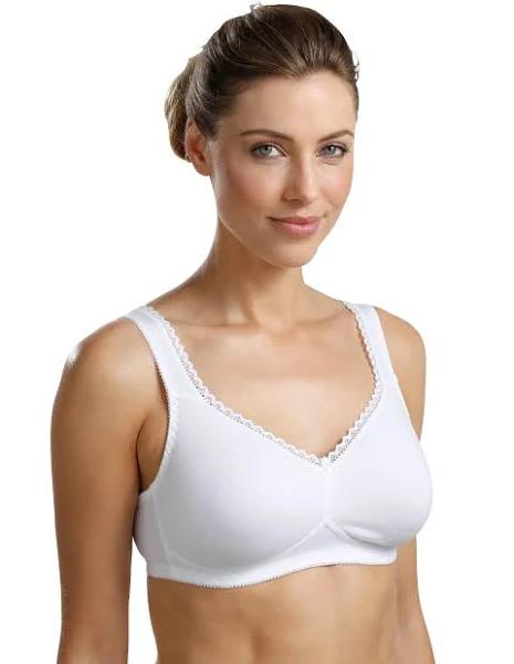 Susa Organic Cotton White Non Wired Bra 7758