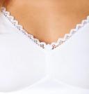 Susa Organic Cotton White Non Wired Bra 7758