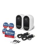 Swann 1080P Battery Powered Twin Pack Smart Wifi Camera