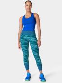 Sweaty Betty Power 7/8 Gym Leggings, Green, Women's L