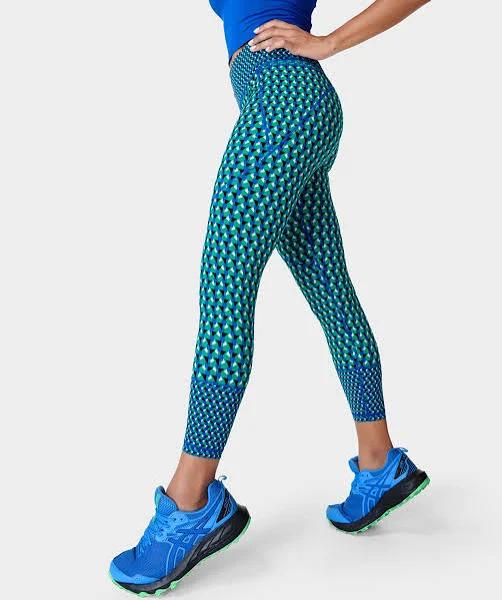 Sweaty Betty Power 7/8 Gym Leggings, Green, Women's L